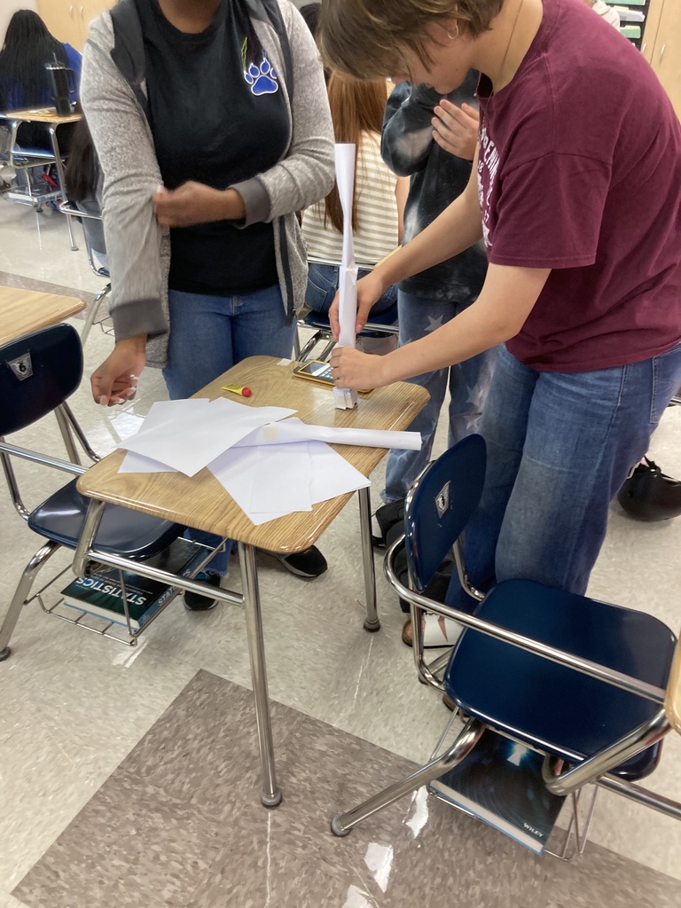 🌟 Mental Health Monday in Mrs. Sinsley’s class! 🌟 Yesterday’s lesson focused on building cooperation through a fun challenge: students had to construct the tallest freestanding tower using only 10 sheets of copy paper and masking tape. 🏗️✂️ The winning team walked away with bragging rights and some sweet treats 🍬👏 Teamwork + creativity = success! 💡🤝 #CHSWampusCats #MentalHealthMonday #Teamwork #StudentSuccess