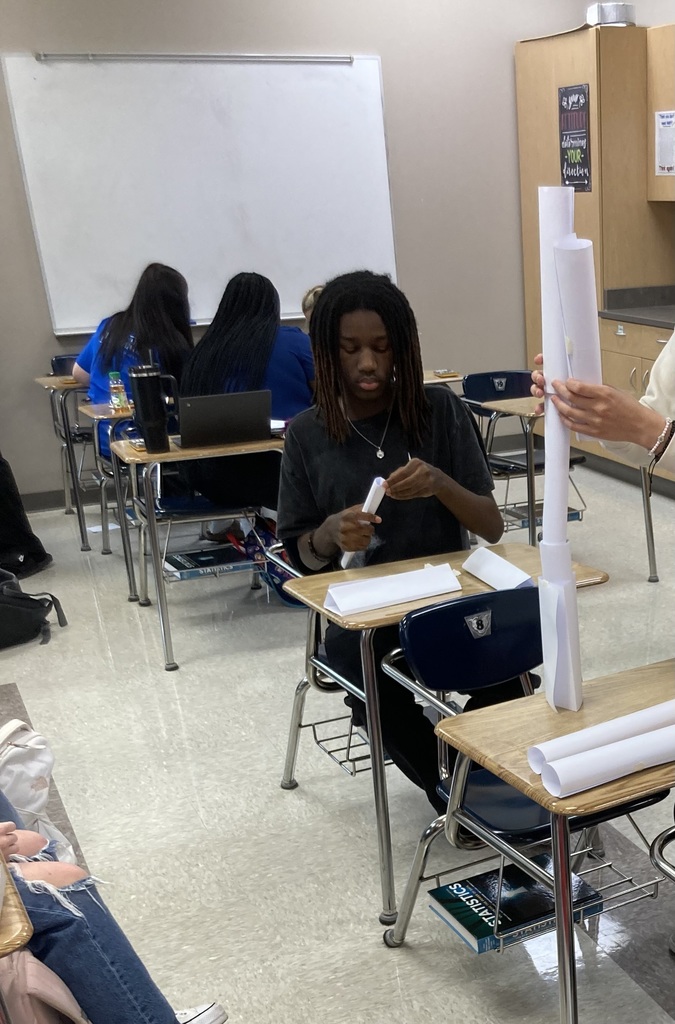 🌟 Mental Health Monday in Mrs. Sinsley’s class! 🌟 Yesterday’s lesson focused on building cooperation through a fun challenge: students had to construct the tallest freestanding tower using only 10 sheets of copy paper and masking tape. 🏗️✂️ The winning team walked away with bragging rights and some sweet treats 🍬👏 Teamwork + creativity = success! 💡🤝 #CHSWampusCats #MentalHealthMonday #Teamwork #StudentSuccess