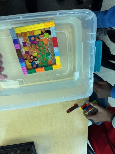 Lego boats made by students