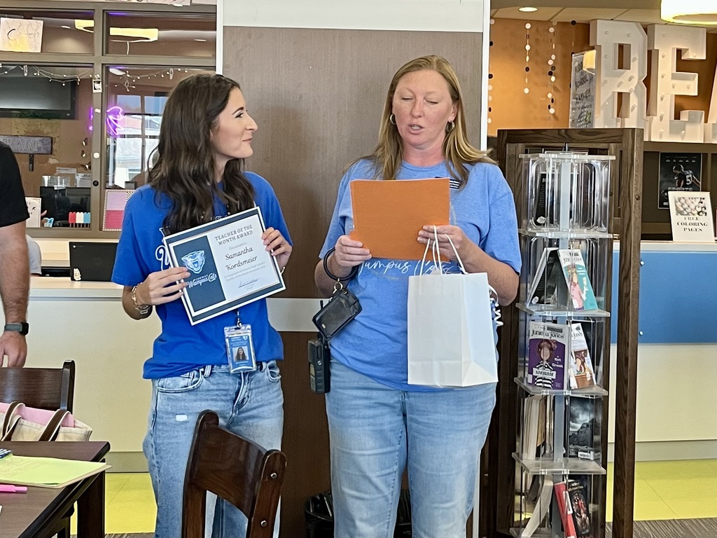 Ms. Kordsmeier is September's Teacher Of The Month!