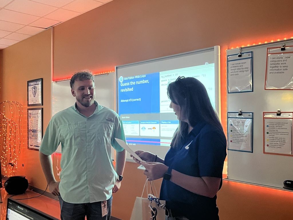 Mr. Goodnight is one of CHS' September Teacher Of The Month!