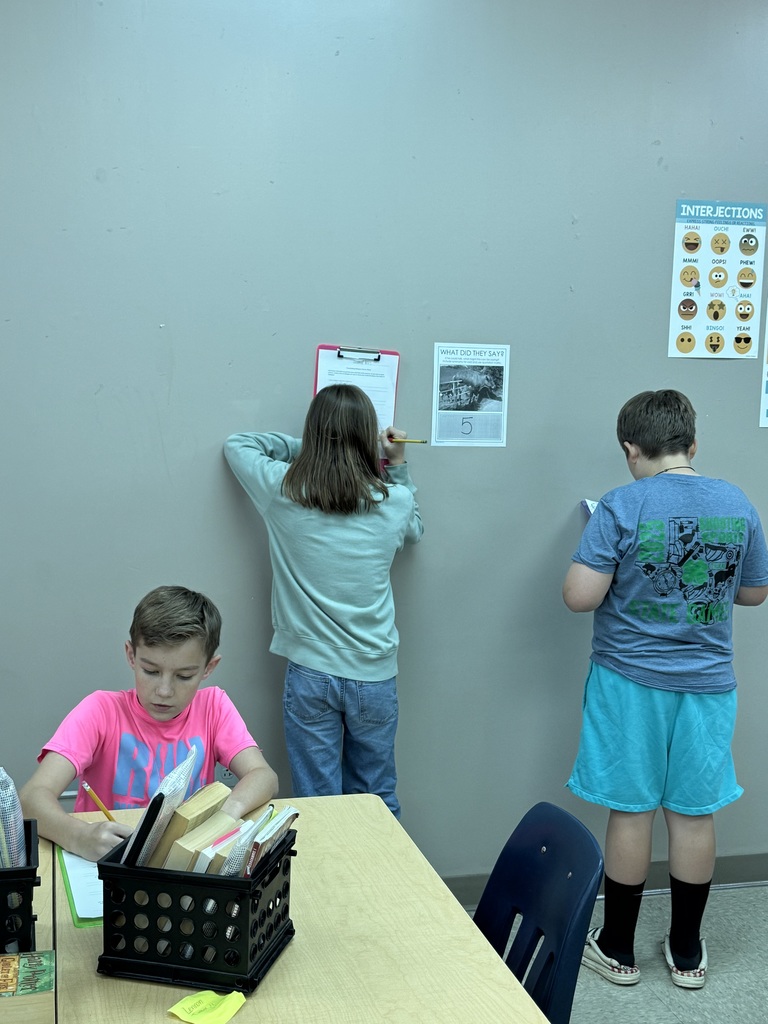 students writing about animals