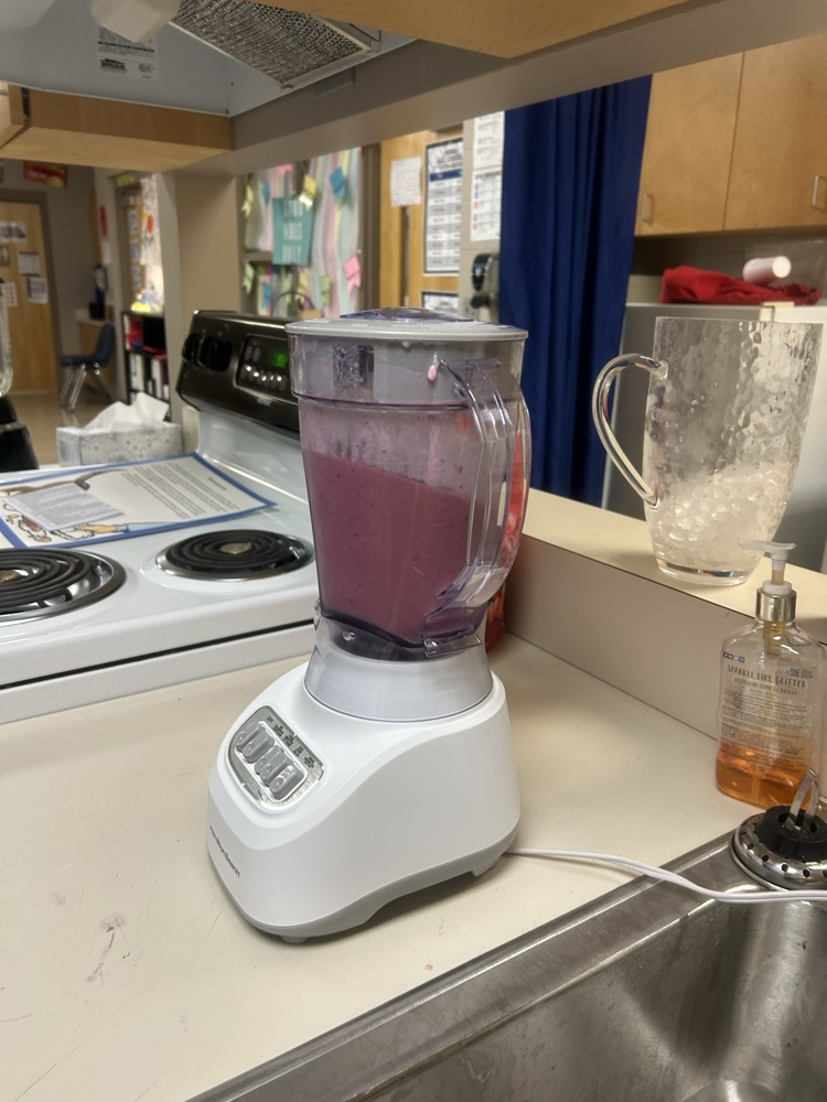 students making smoothies