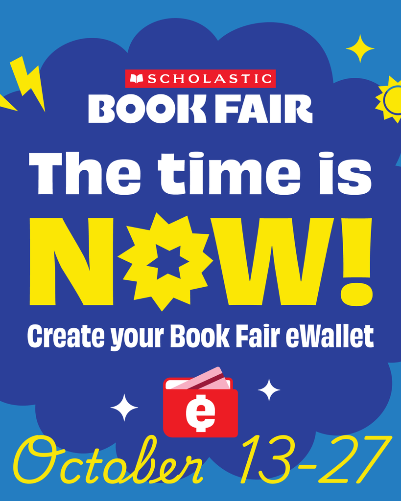 Its time for the BOOK FAIR!!! October 13-27 Create your bookfair eWallet https://www.scholastic.com/bf/simonmiddleschool1