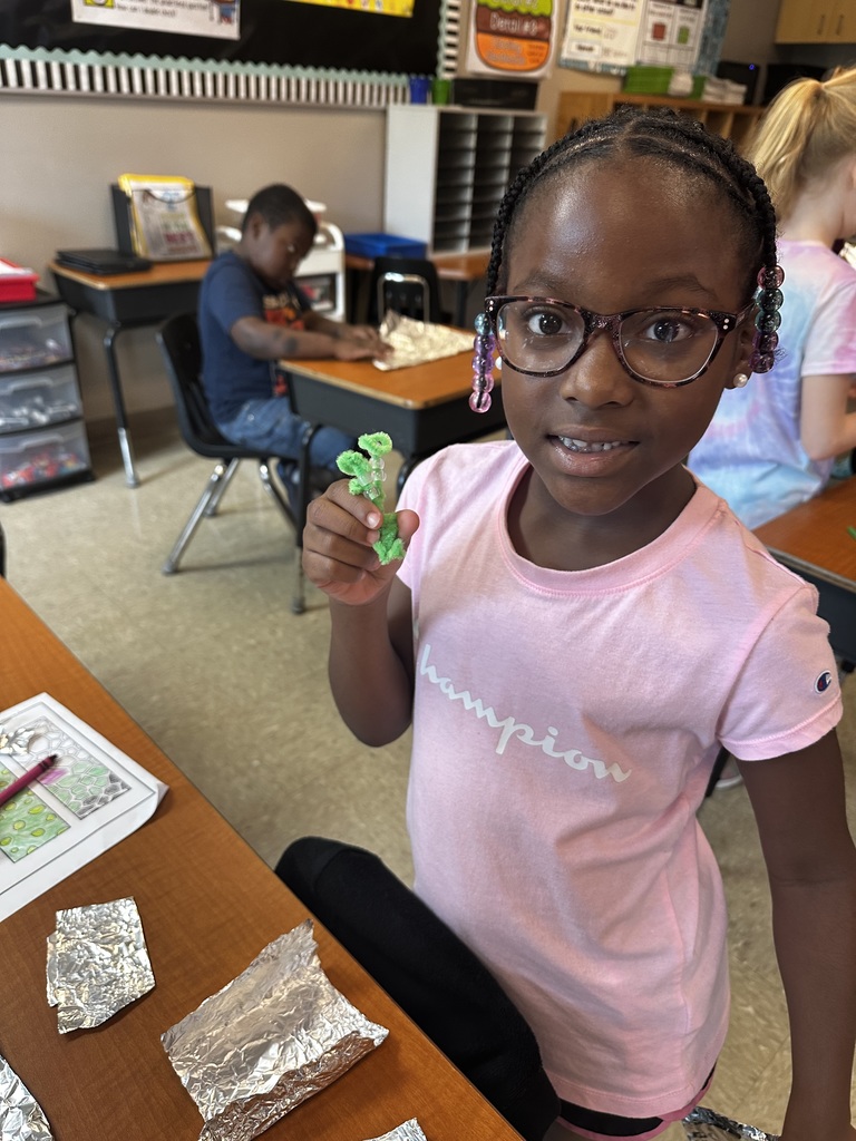 During their reading unit about Habitats, Mrs. Cossey’s class made animals using UV beads and habits. They tested their habits outside to see if they protected their animals. If they did their UV bead animals stayed clear, if they changed purple they had to redesign their habits to better protect.