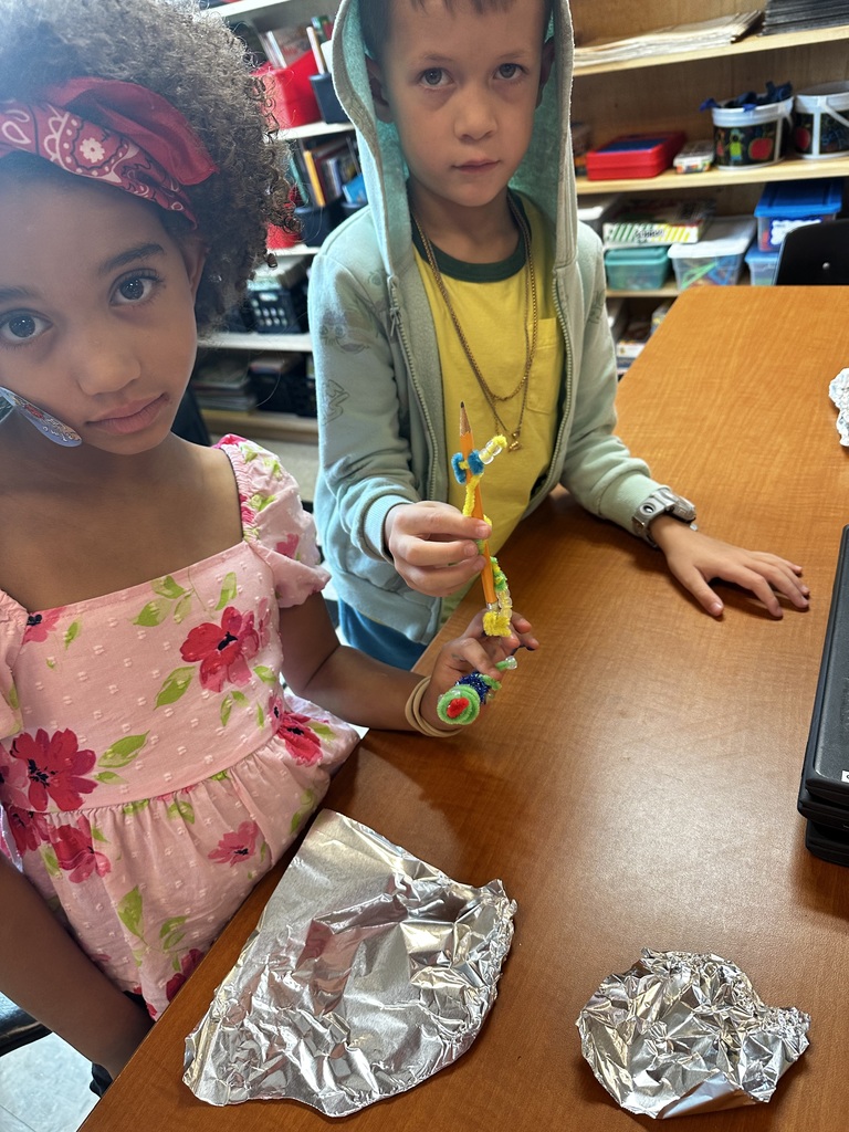 During their reading unit about Habitats, Mrs. Cossey’s class made animals using UV beads and habits. They tested their habits outside to see if they protected their animals. If they did their UV bead animals stayed clear, if they changed purple they had to redesign their habits to better protect.