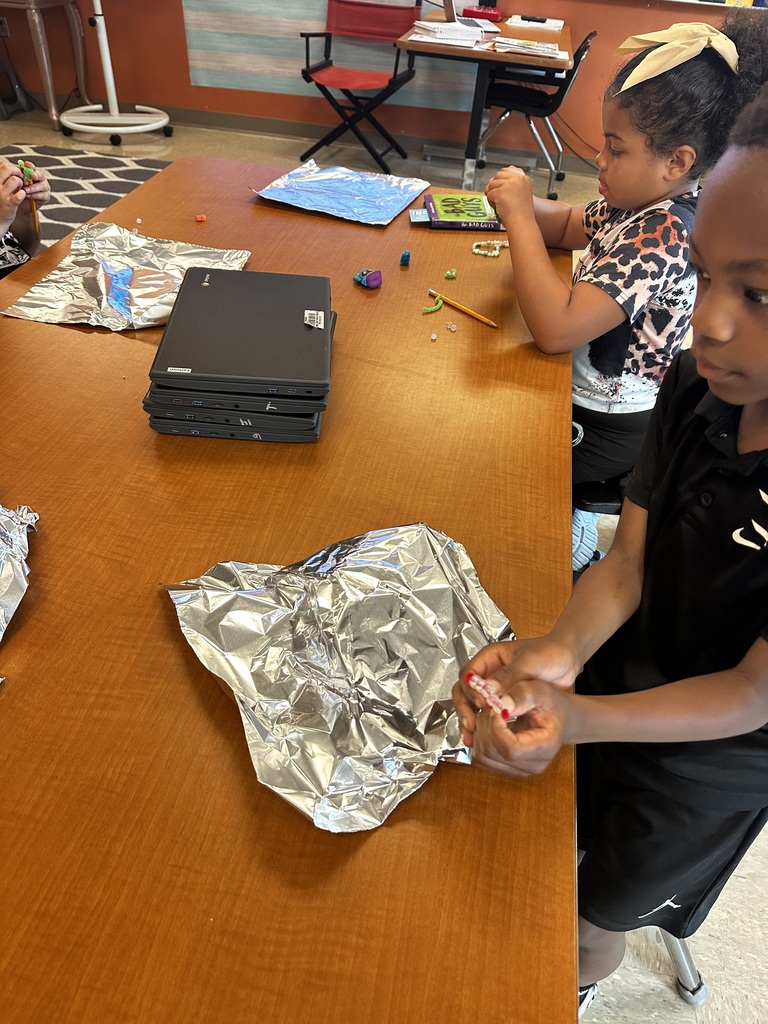 During their reading unit about Habitats, Mrs. Cossey’s class made animals using UV beads and habits. They tested their habits outside to see if they protected their animals. If they did their UV bead animals stayed clear, if they changed purple they had to redesign their habits to better protect.