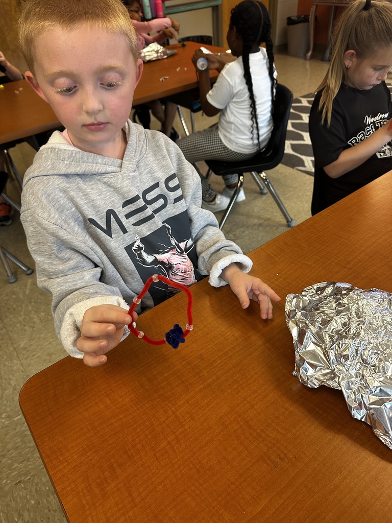 During their reading unit about Habitats, Mrs. Cossey’s class made animals using UV beads and habits. They tested their habits outside to see if they protected their animals. If they did their UV bead animals stayed clear, if they changed purple they had to redesign their habits to better protect.