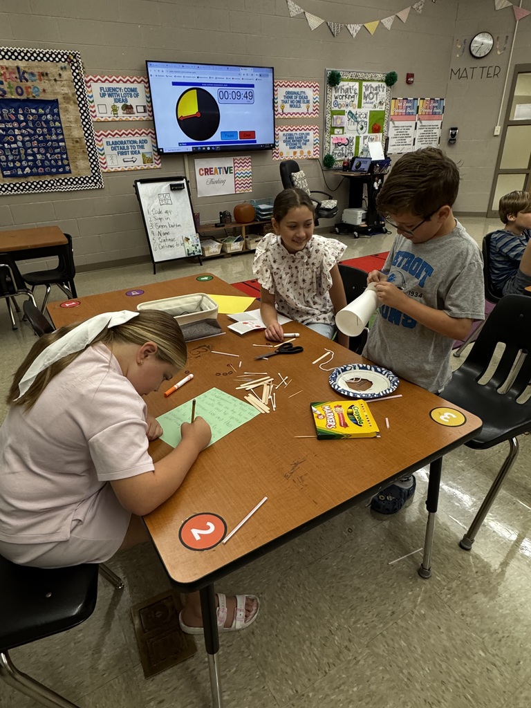 4th Grade Pinnacle became a team of archeologists and worked on a Creative Problem Solving Challenge where they created a new extinct animal, and shared a creative story as to how the animal became extinct.
