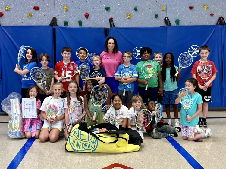Game, set, match! 🎾 A big shout-out to the Conway Area Tennis Center for donating amazing tennis equipment to our PE program. We can’t wait to serve up some fun!