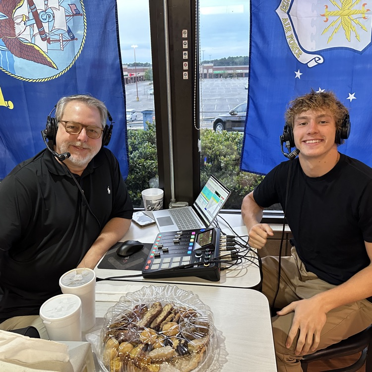 Gavin Perry with JR Runyon on radio