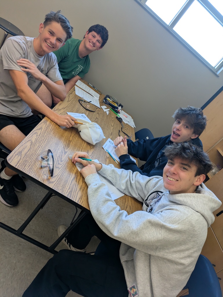 Students working on the iodine clock experiment.