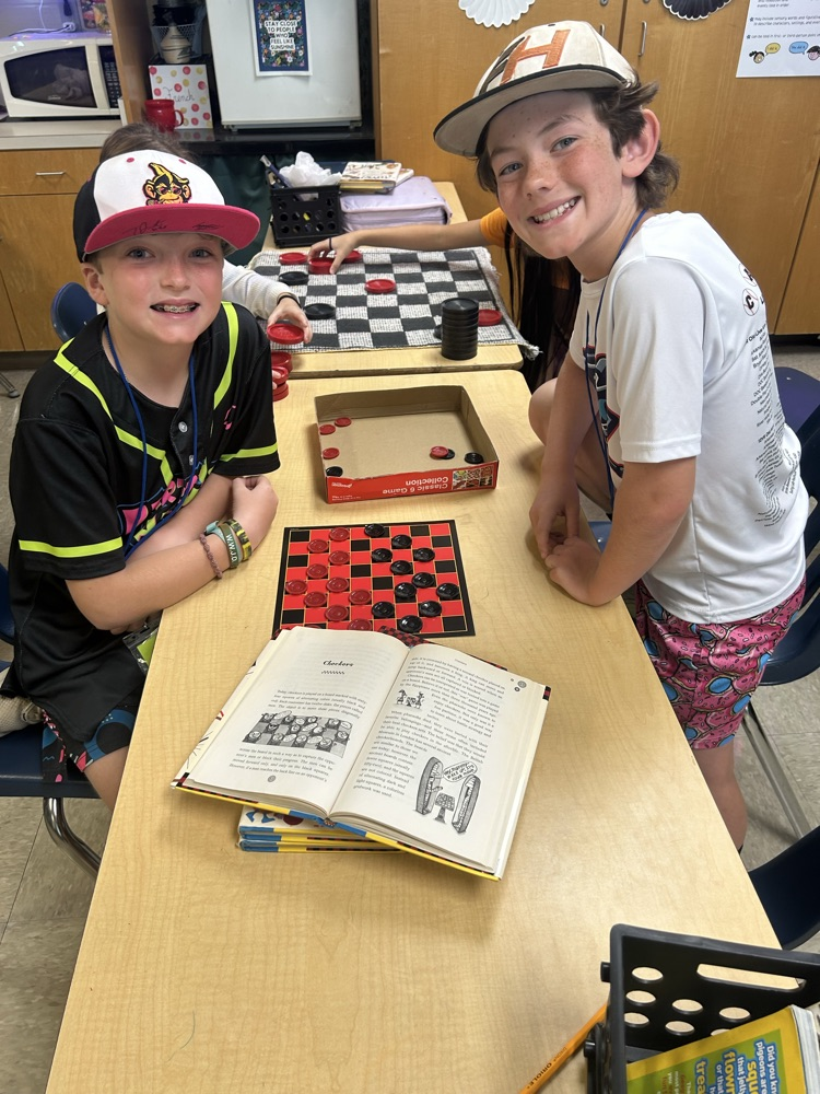 students playing games