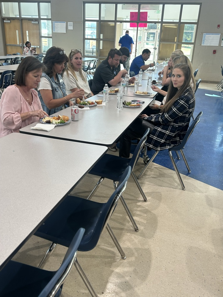 staff being served dinner
