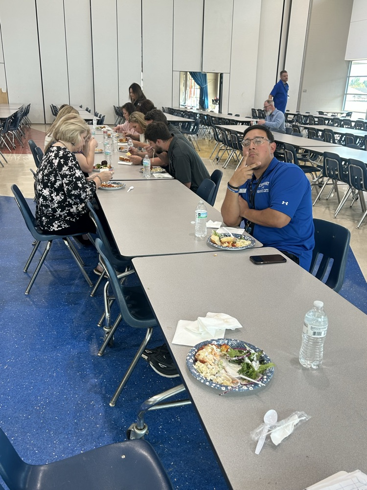 staff being served dinner
