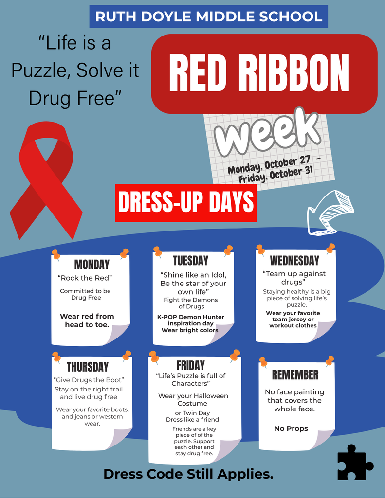 Red ribbon week flyer