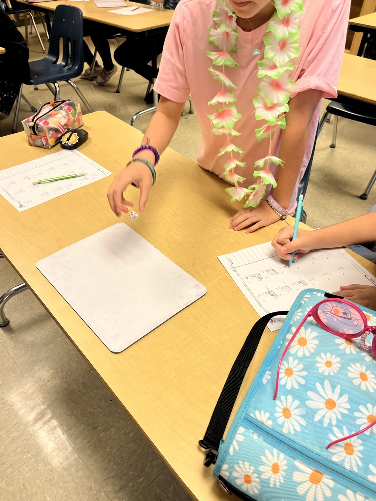 students in math class