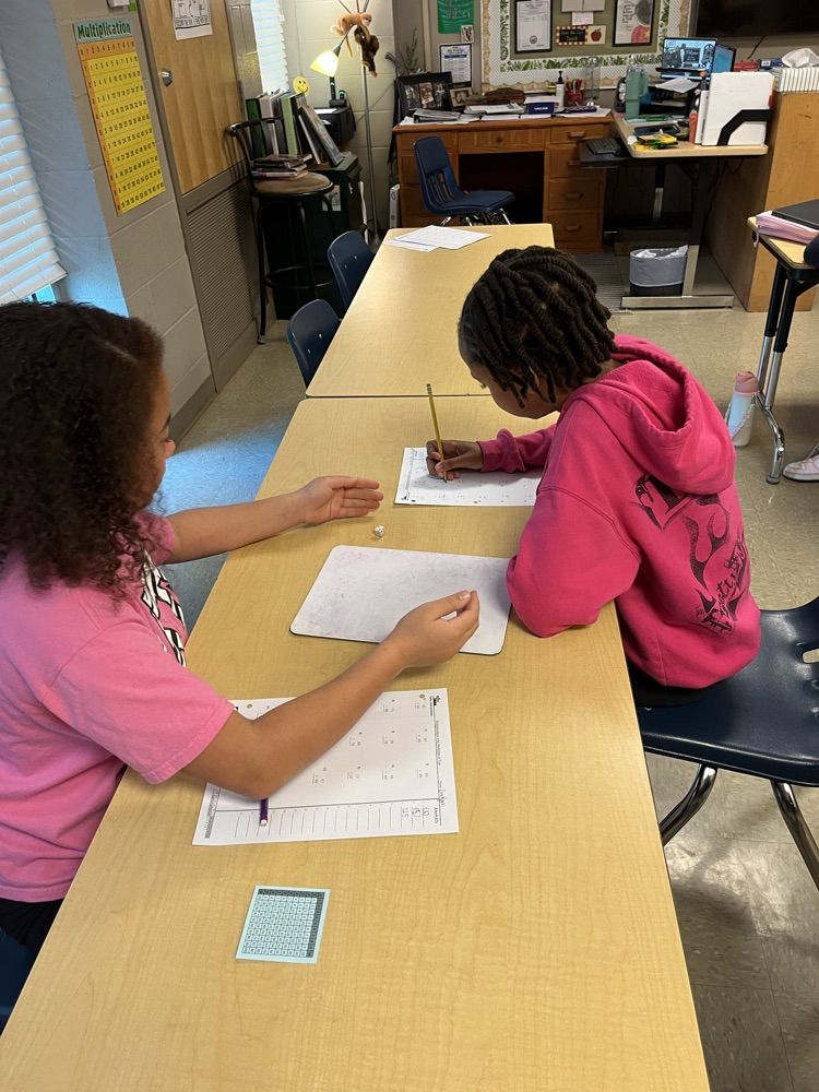 students in math class