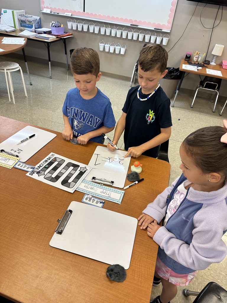 Ms. Tipton’s class had a blast practicing their subtraction skills with partners!