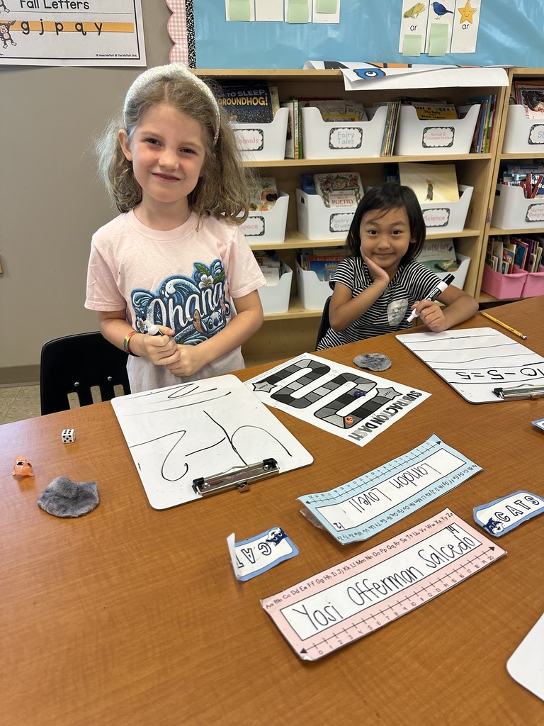 Ms. Tipton’s class had a blast practicing their subtraction skills with partners!