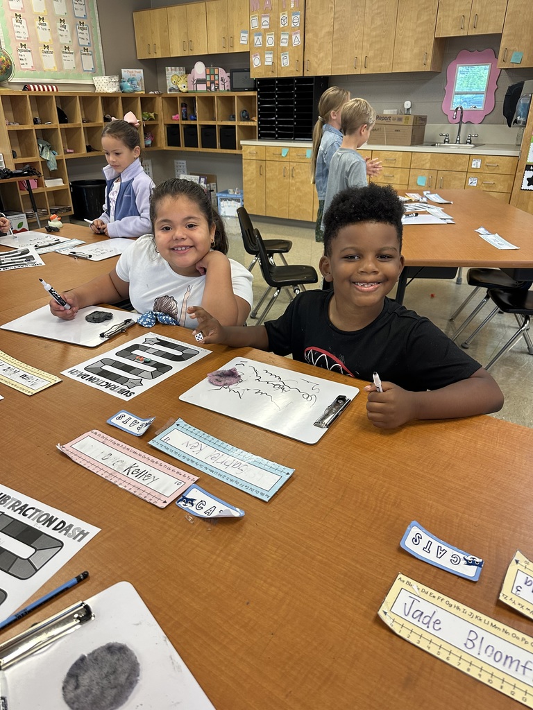 Ms. Tipton’s class had a blast practicing their subtraction skills with partners!