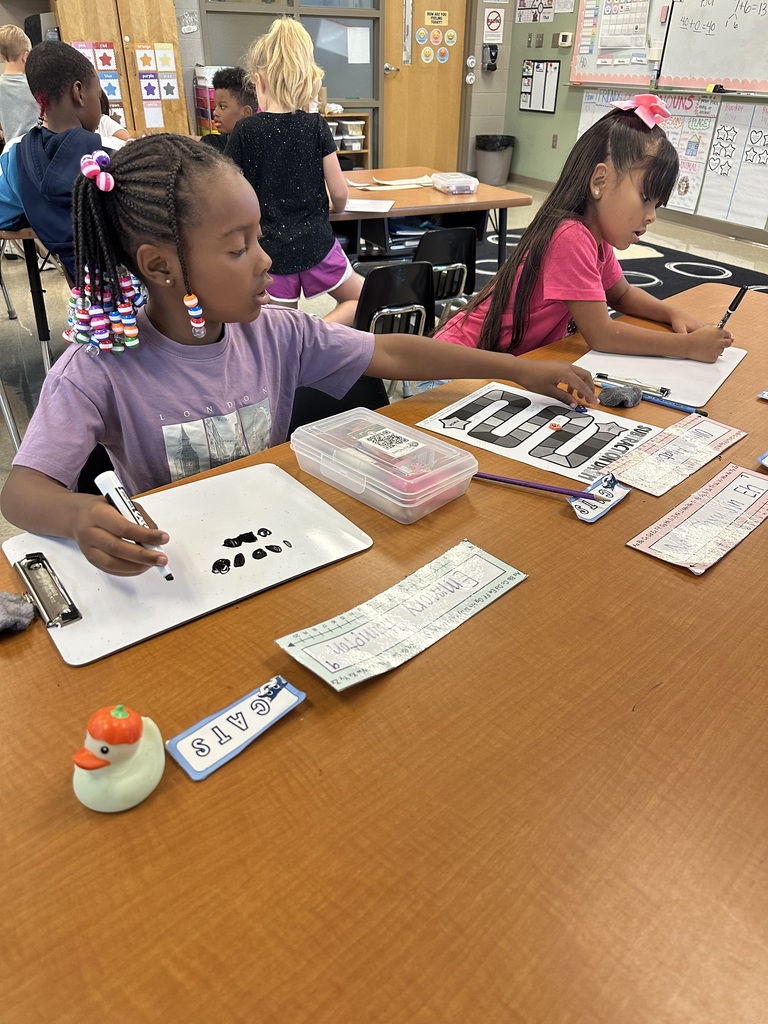 Ms. Tipton’s class had a blast practicing their subtraction skills with partners!