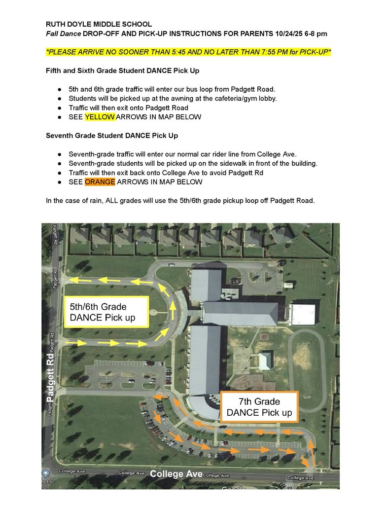 Dance pickup instructions