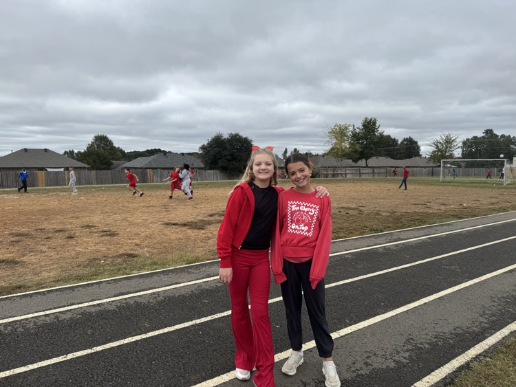 red ribbon week all dressed in red!