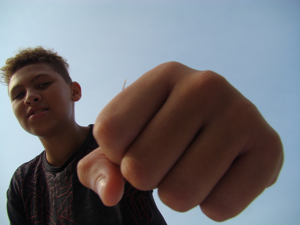 Yearbook Students Practicing Photography Around Campus