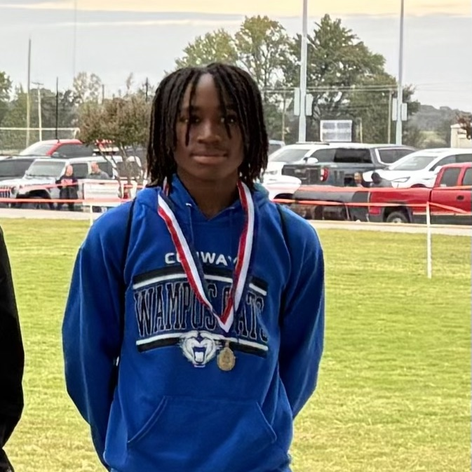 Congratulations to our 3 All-conference runners from this past week. Thea Schwab, Ellie O'Neal, and Raven Fuller all placed in the top 10. Come watch them and the rest of the Cross Country team compete at the State meet this Friday in Hot Springs. 