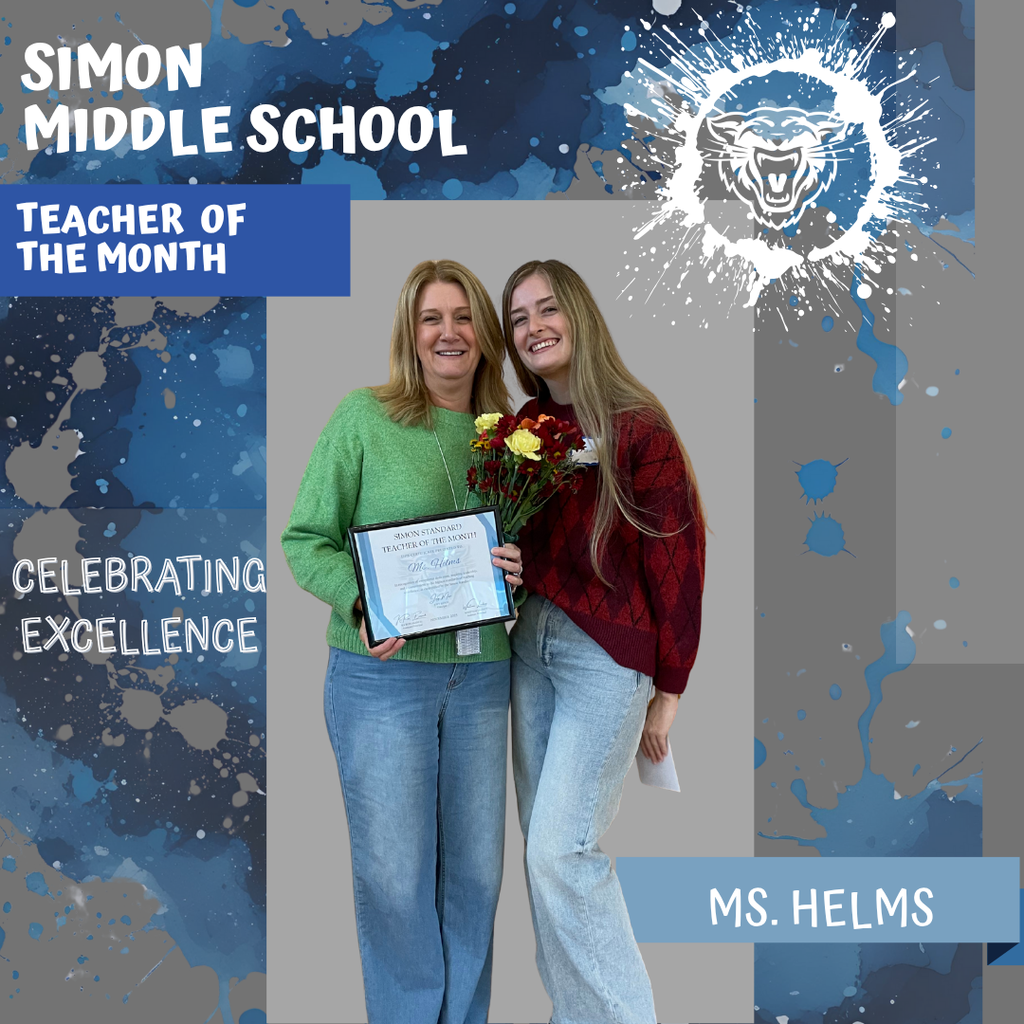 Teacher of the Month. Ms. Helms