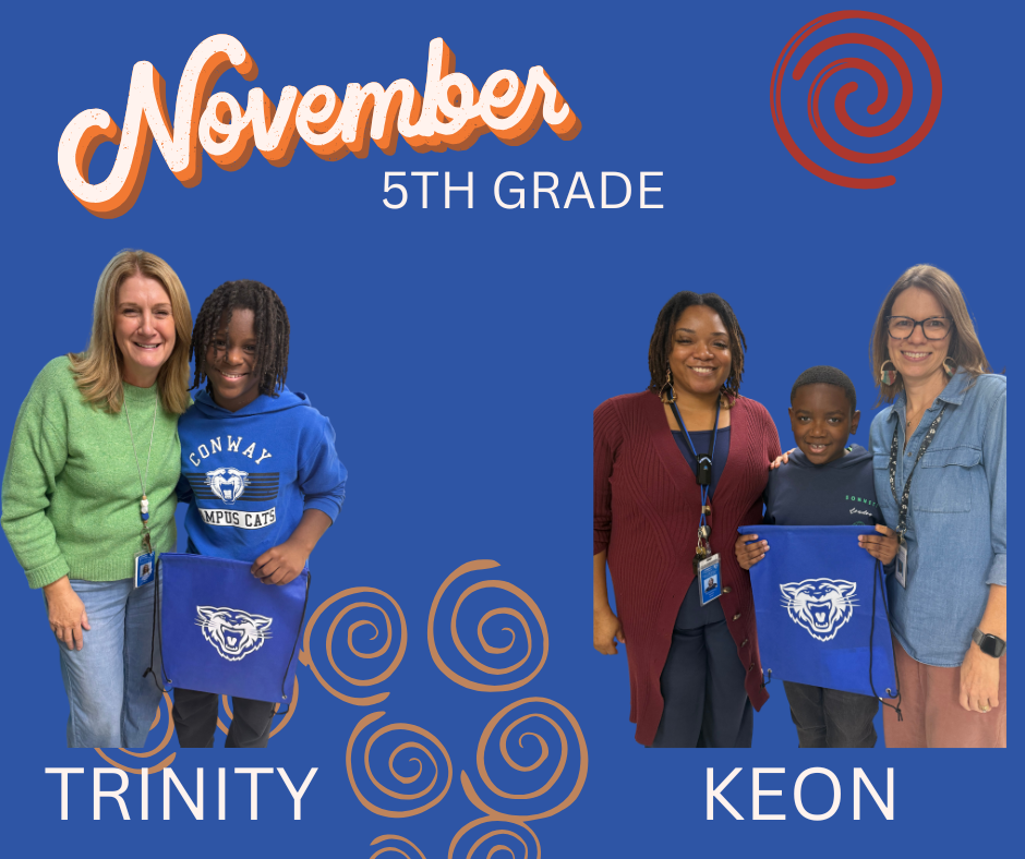 November: 5th grade: Trinity, Keon