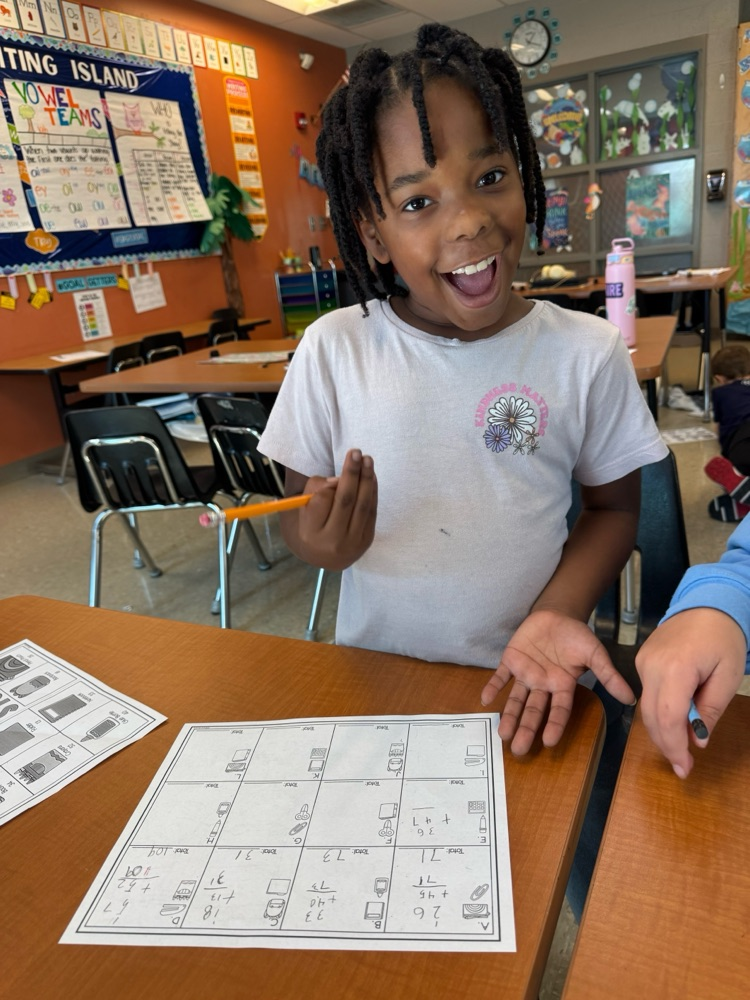 Mrs. Wilcox’s students are working on double digit addition skills. They had to find the total of items at the school supply store today. 