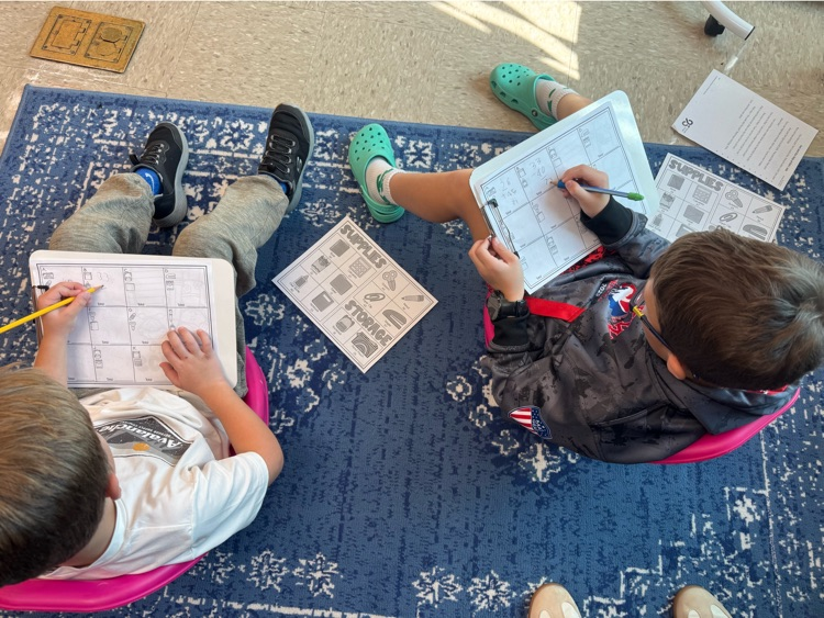 Mrs. Wilcox’s students are working on double digit addition skills. They had to find the total of items at the school supply store today. 