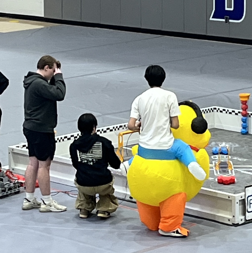 CHS Robotics team navigating a course