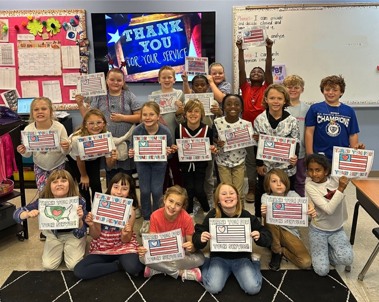 Third Grade students wrote letters to WCE’s counselor, Ashley Patchell, who is currently deployed!