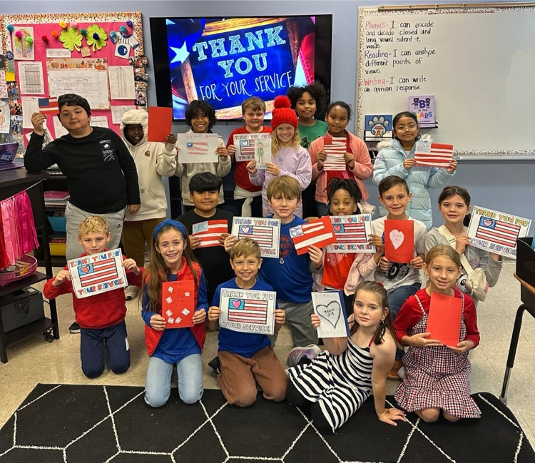 Third Grade students wrote letters to WCE’s counselor, Ashley Patchell, who is currently deployed!