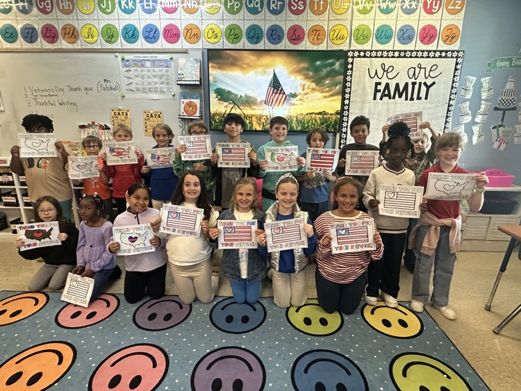 Third Grade students wrote letters to WCE’s counselor, Ashley Patchell, who is currently deployed!