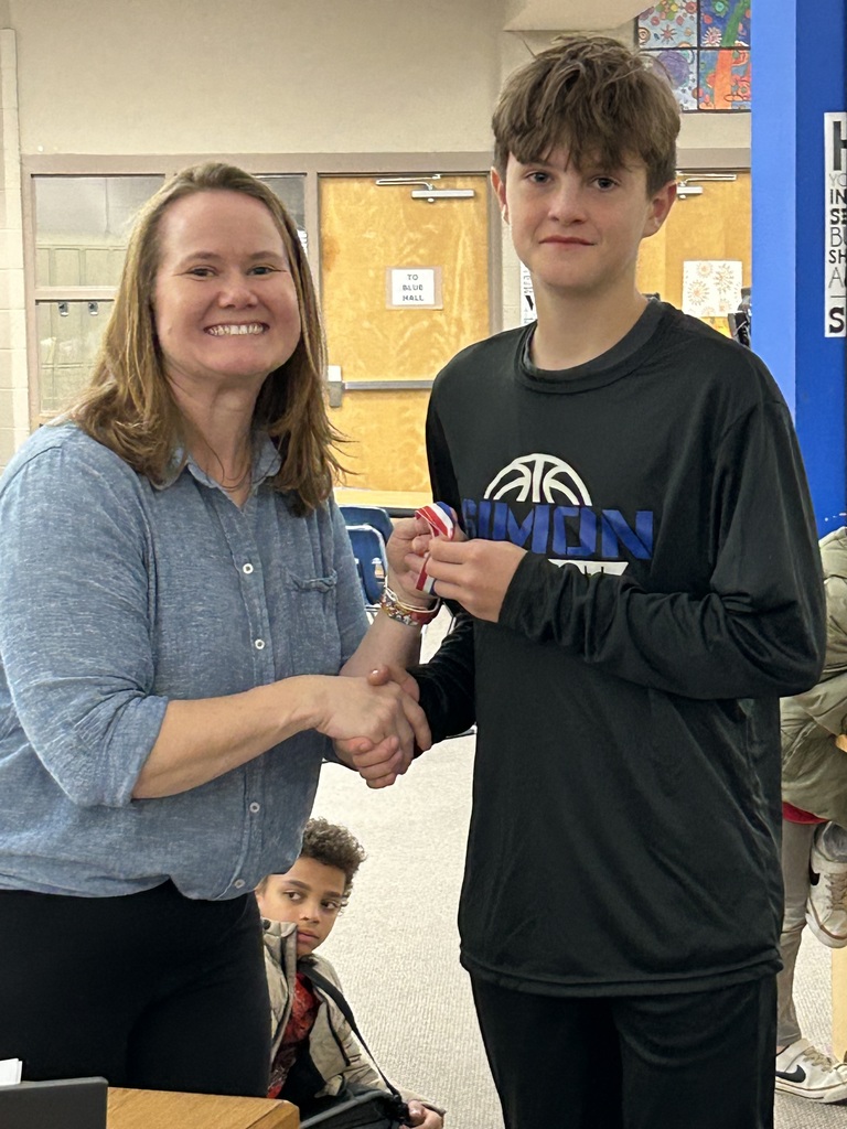 Simon Middle School Chess tournament winners 