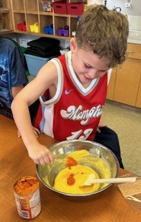 Mrs. Harrison's Second Graders have been working on a "How to Make a Pumpkin Pie" informational writing. We decided to try out our own advice and make a pumpkin pie in a cup. You can tell by our faces who's a pumpkin pie fan...and who is not!