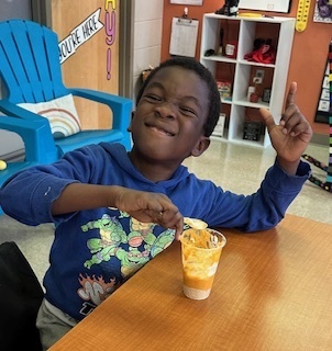 Mrs. Harrison's Second Graders have been working on a "How to Make a Pumpkin Pie" informational writing. We decided to try out our own advice and make a pumpkin pie in a cup. You can tell by our faces who's a pumpkin pie fan...and who is not!