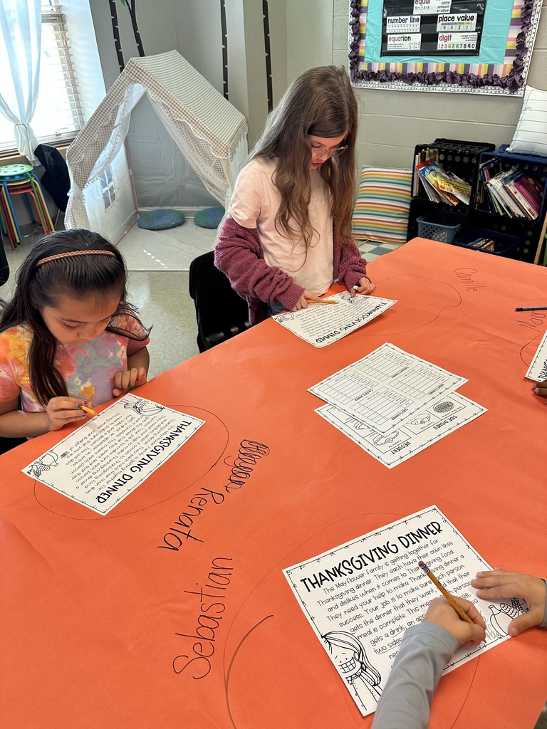 Mrs. Harrison’s 2nd graders’ Thanksgiving Meal PBL! They had to use the menu, consider each person’s likes and dislikes while staying on budget. And they did it!! 🦃🥧🍰🥤