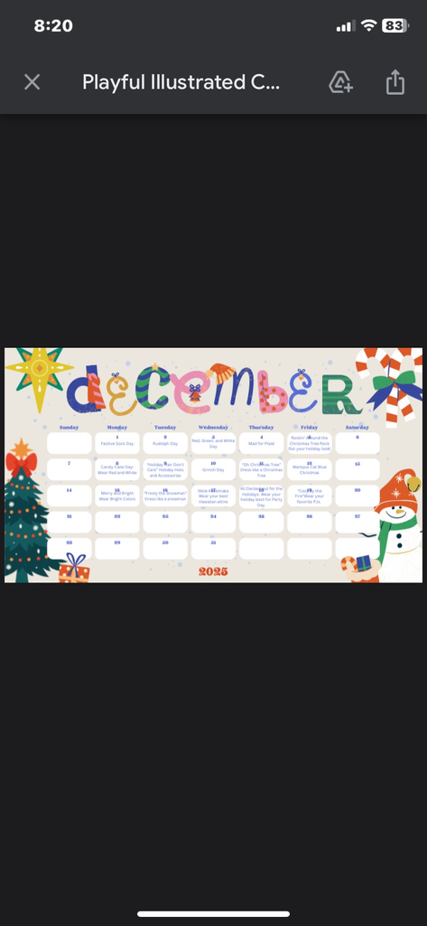 December dress up days