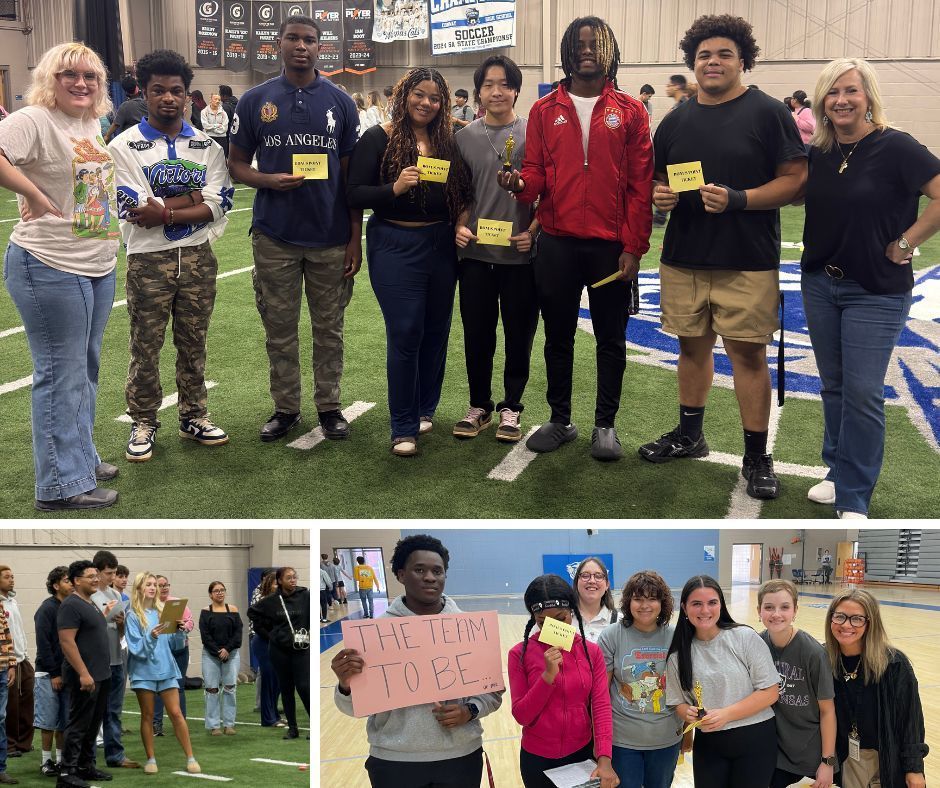 Hamlet comes to life in the Old Field House! 🏛️ Senior English classes competed to guess and create “freeze frame” tableaus of famous scenes from Hamlet. Multiple teams from each class brought creativity and teamwork to the challenge—making Shakespeare’s drama both fun and unforgettable! 🎭🏆