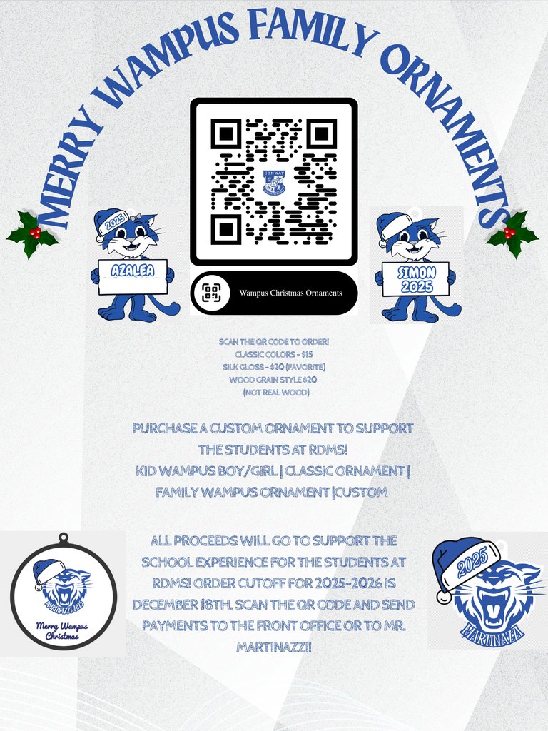 Holiday ornament wampus cat