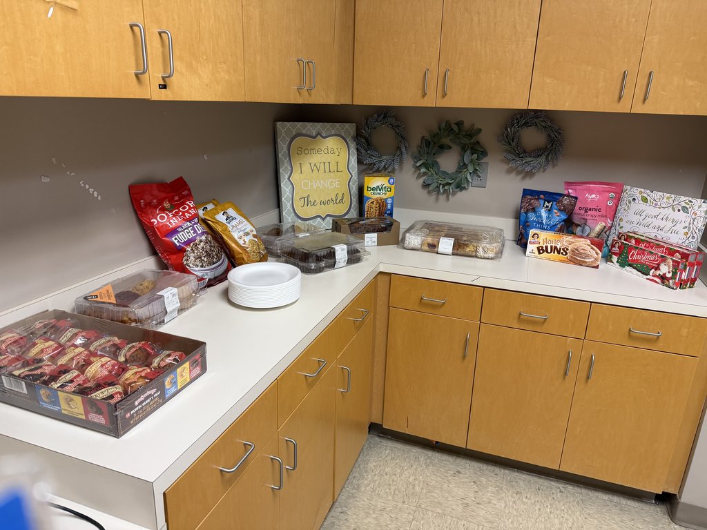 Snacks provided by PTO