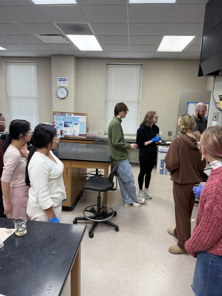 Our Organic Chemistry students had an exciting day at UCA. They completed a steam distillation of cinnamon to isolate cinnamaldehyde, and Dr. Singleton used IR and NMR spectroscopy to help determine their results. In the afternoon, ACS performed several demonstrations, including carbon-dioxide bubble making.