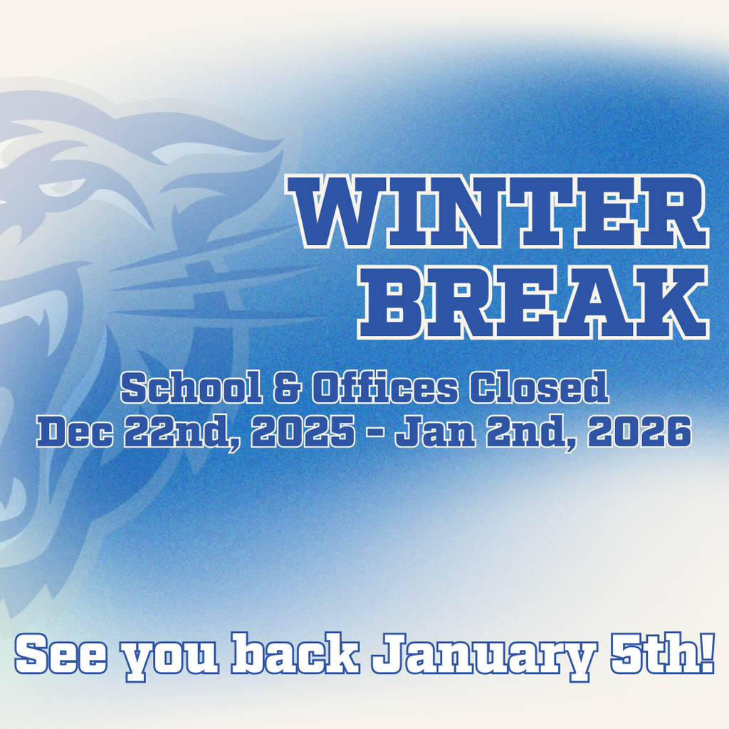 Winter break information graphic