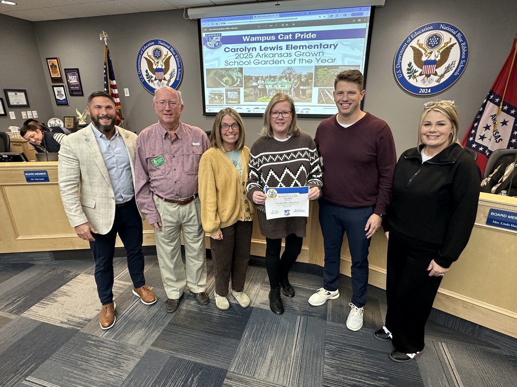 Carolyn Lewis Elementary garden award