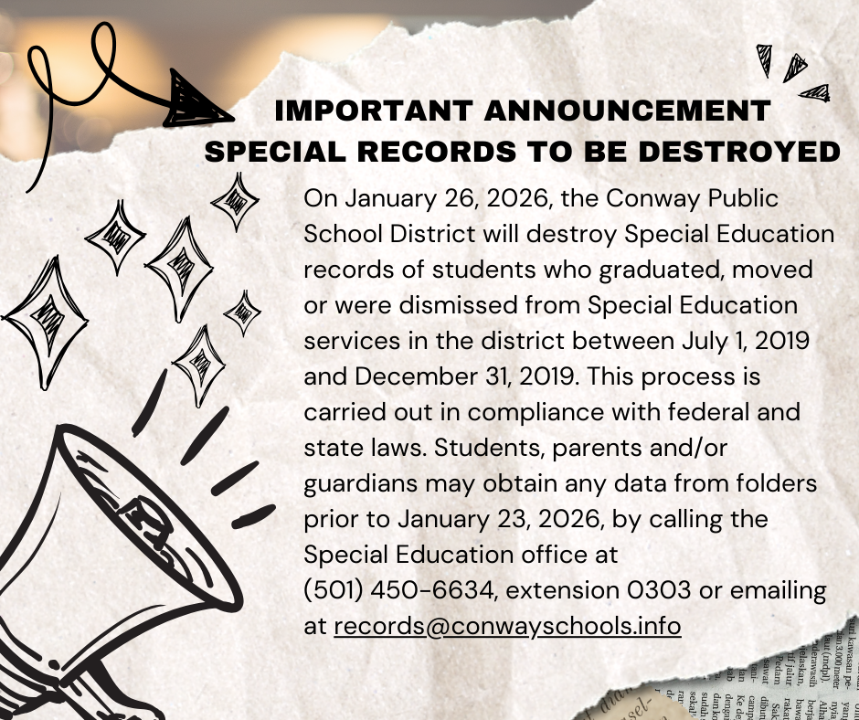 Special records to be destroyed